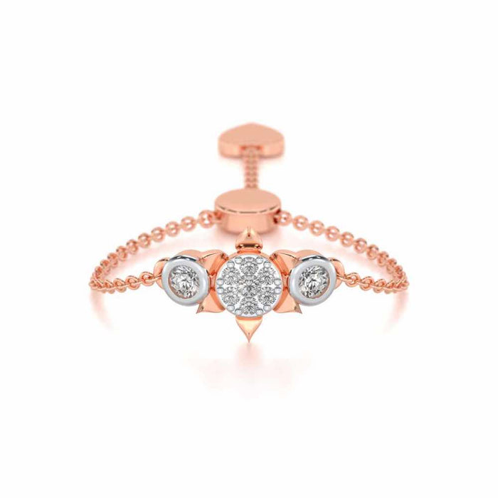 Starflies Adjustable Silver Ring - Rose Gold - Image 1