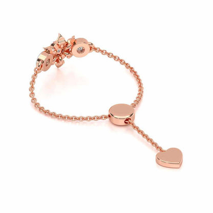 Starflies Adjustable Silver Ring - Rose Gold - Image 4
