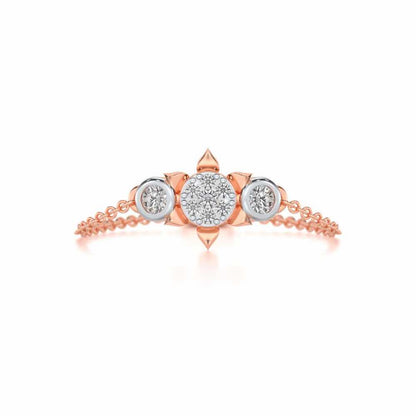 Starflies Adjustable Silver Ring - Rose Gold - Image 5