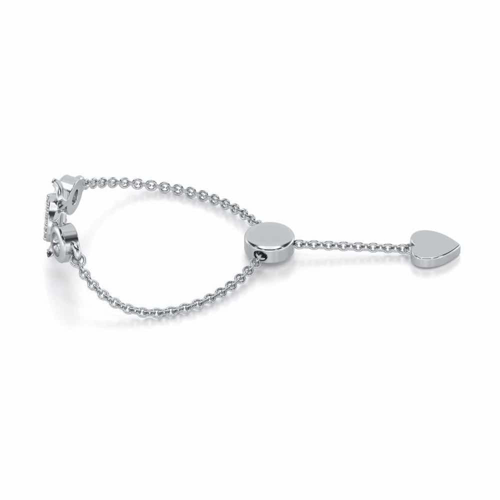 Starflies Adjustable Silver Ring - White Gold - Image 3