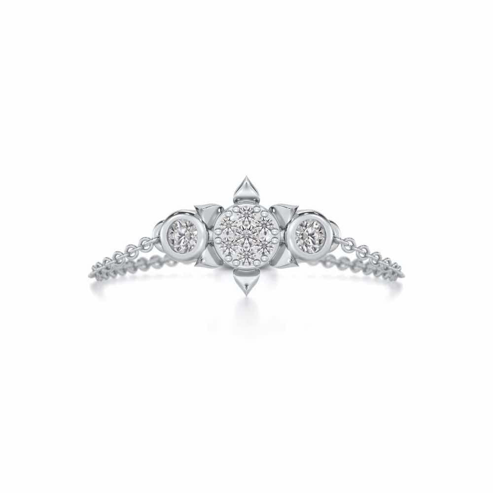 Starflies Adjustable Silver Ring - White Gold - Image 5