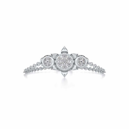 Starflies Adjustable Silver Ring - White Gold - Image 5