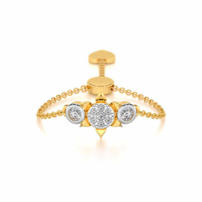 Starflies Adjustable Silver Ring - Yellow Gold - Image 1