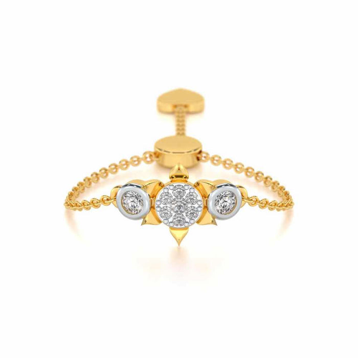 Starflies Adjustable Silver Ring - Yellow Gold - Image 1