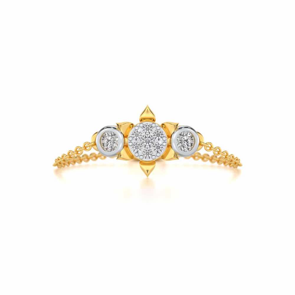 Starflies Adjustable Silver Ring - Yellow Gold - Image 5