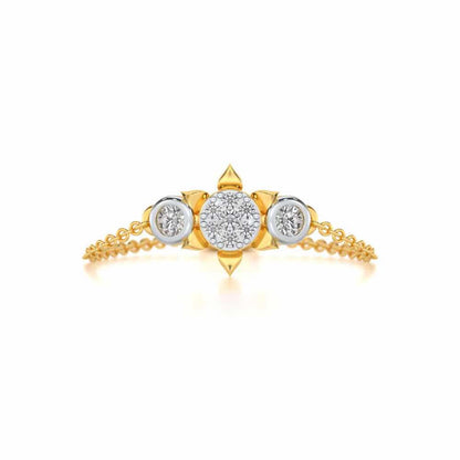 Starflies Adjustable Silver Ring - Yellow Gold - Image 5
