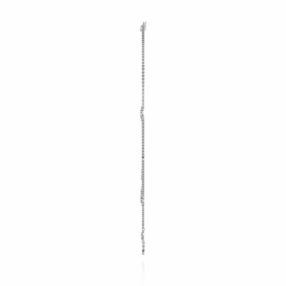 Starflies Silver Necklace - White Gold - Image 4
