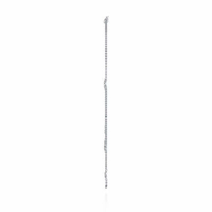 Starflies Silver Necklace - White Gold - Image 4