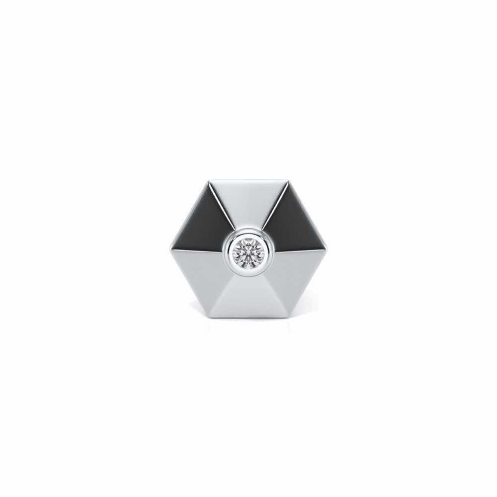 Stark Silver Watch Pin - White Gold - Image 2