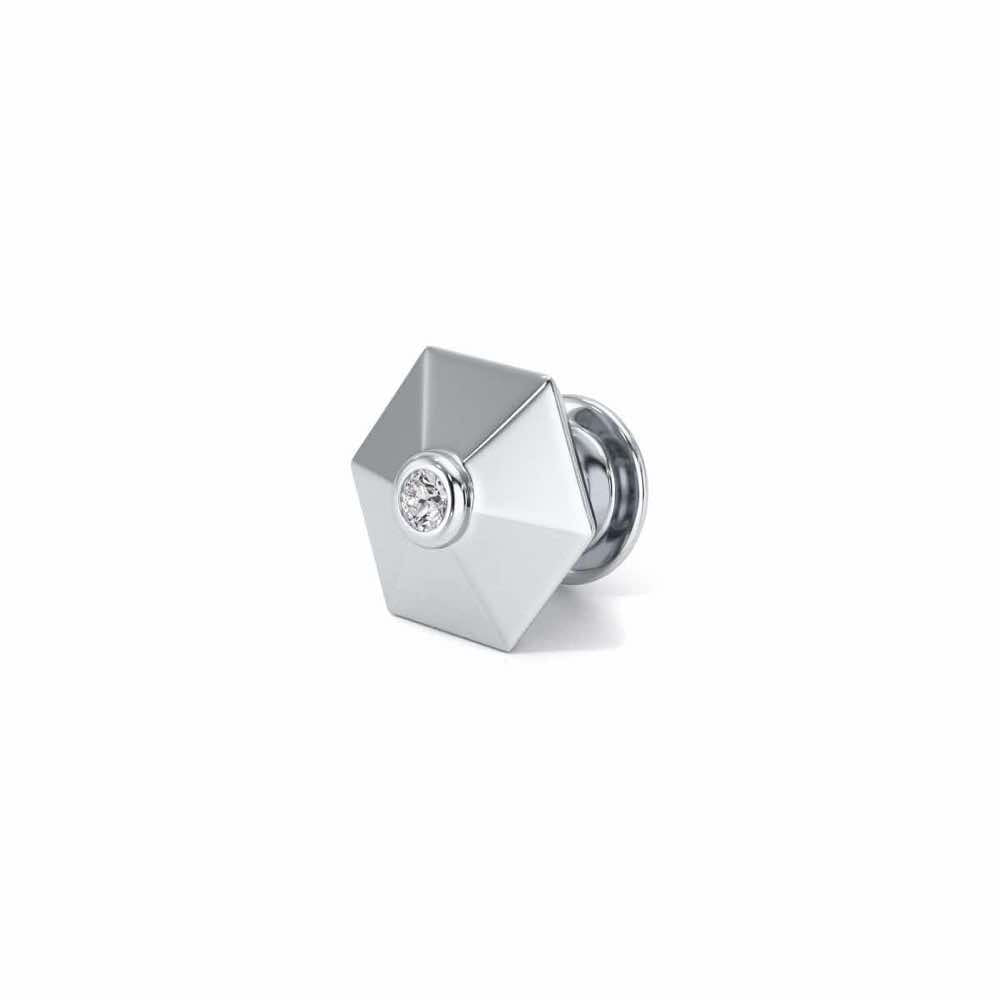 Stark Silver Watch Pin - White Gold - Image 3