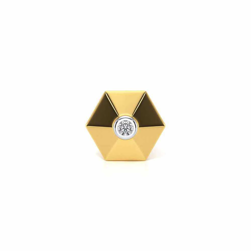 Stark Silver Watch Pin - Yellow Gold - Image 2