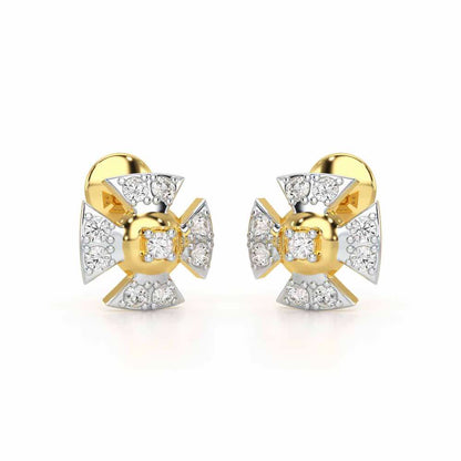 Starlight Serenade Silver Earrings - Yellow Gold - Image 1