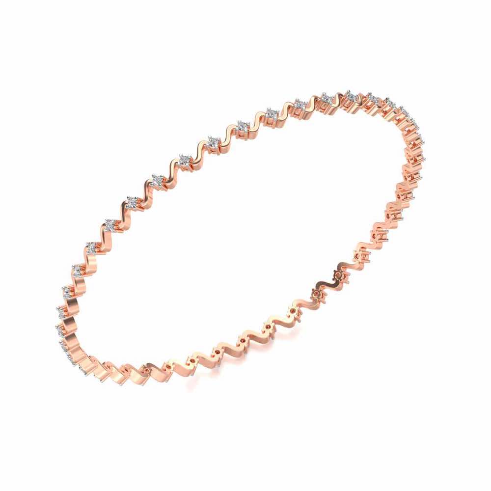 Starry Silver Bangles - Rose Gold - Image 1