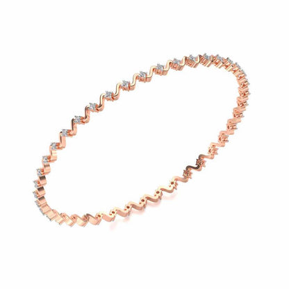 Starry Silver Bangles - Rose Gold - Image 1