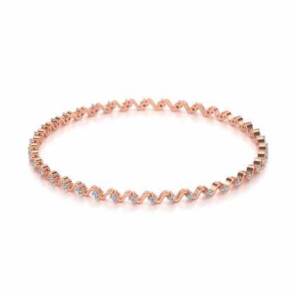 Starry Silver Bangles - Rose Gold - Image 2