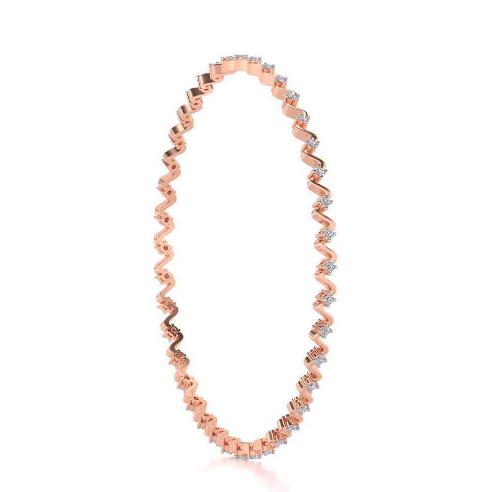 Starry Silver Bangles - Rose Gold - Image 3