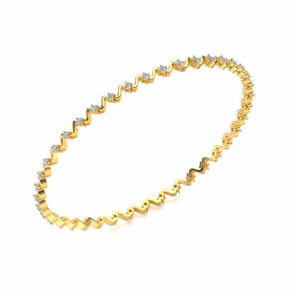 Starry Silver Bangles - Yellow Gold - Image 1