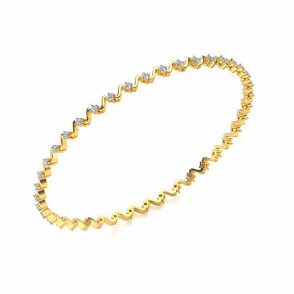 Starry Silver Bangles - Yellow Gold - Image 1