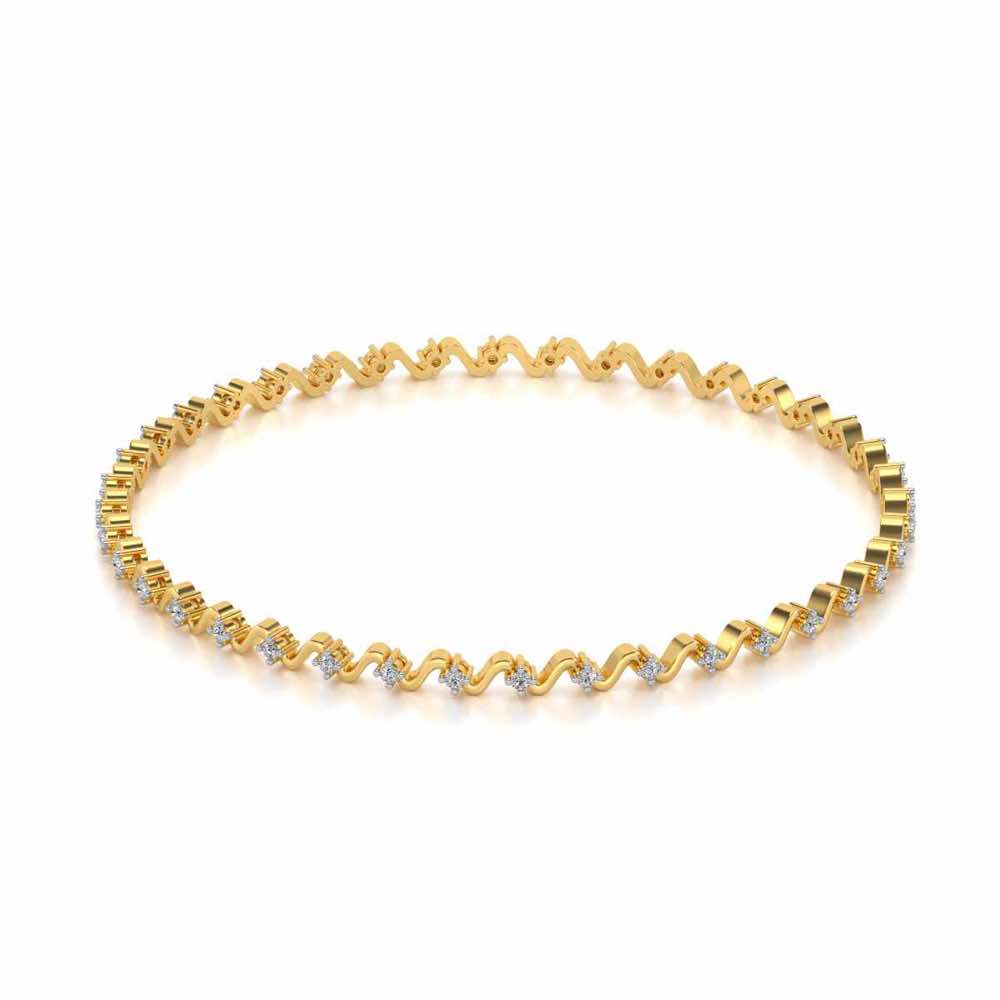 Starry Silver Bangles - Yellow Gold - Image 2