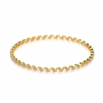 Starry Silver Bangles - Yellow Gold - Image 2