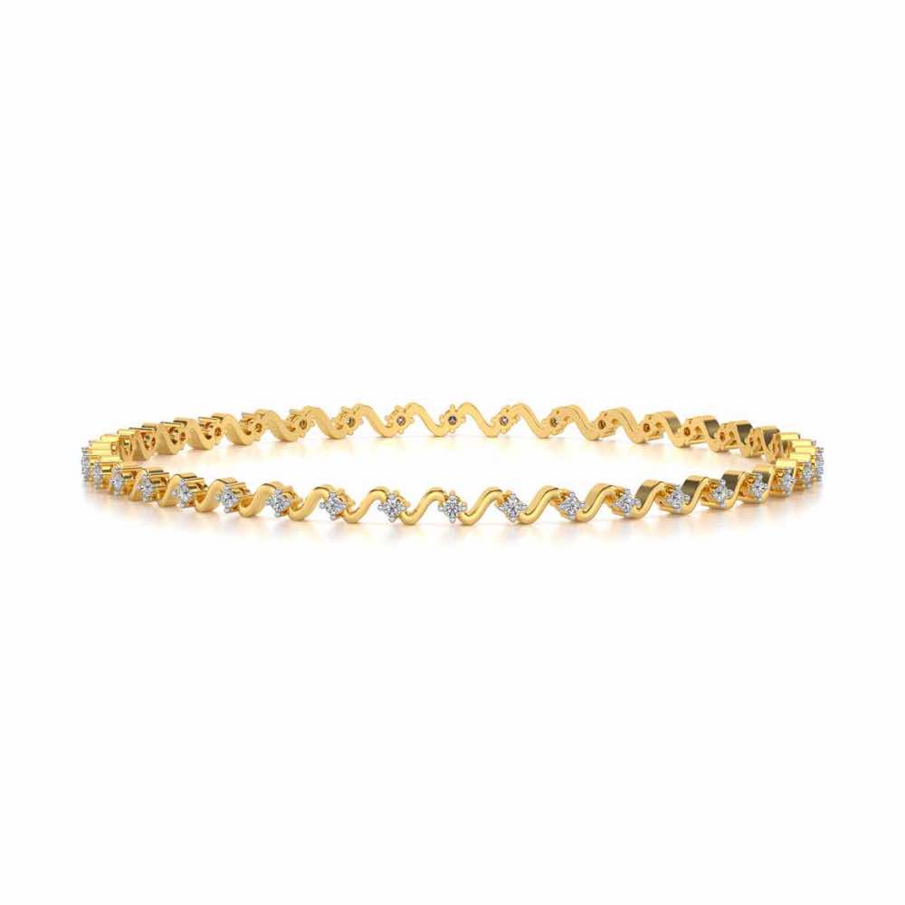 Starry Silver Bangles - Yellow Gold - Image 4