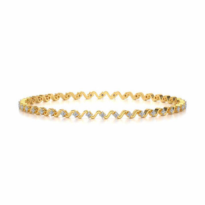 Starry Silver Bangles - Yellow Gold - Image 4