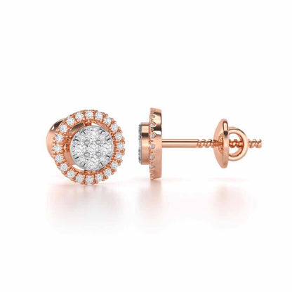 Starry King Silver Earrings - Rose Gold - Image 4