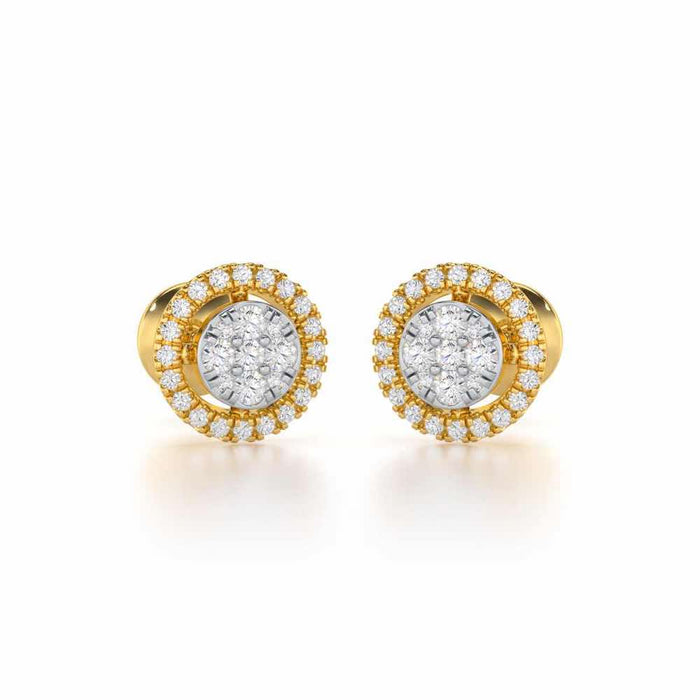 Starry King Silver Earrings - Yellow Gold - Image 1