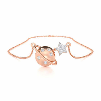 Starry Nights Silver Pendant - Rose Gold - Image 3