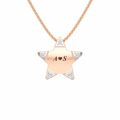 Starry Say Silver Pendant - Rose Gold - Image 1