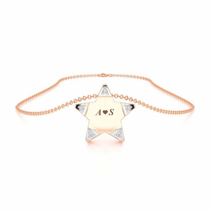 Starry Say Silver Pendant - Rose Gold - Image 3