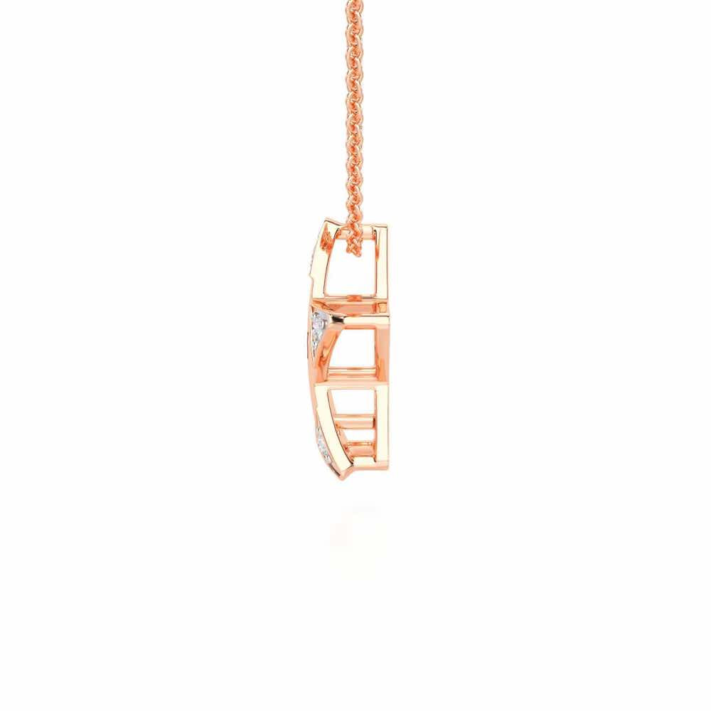 Starry Say Silver Pendant - Rose Gold - Image 4