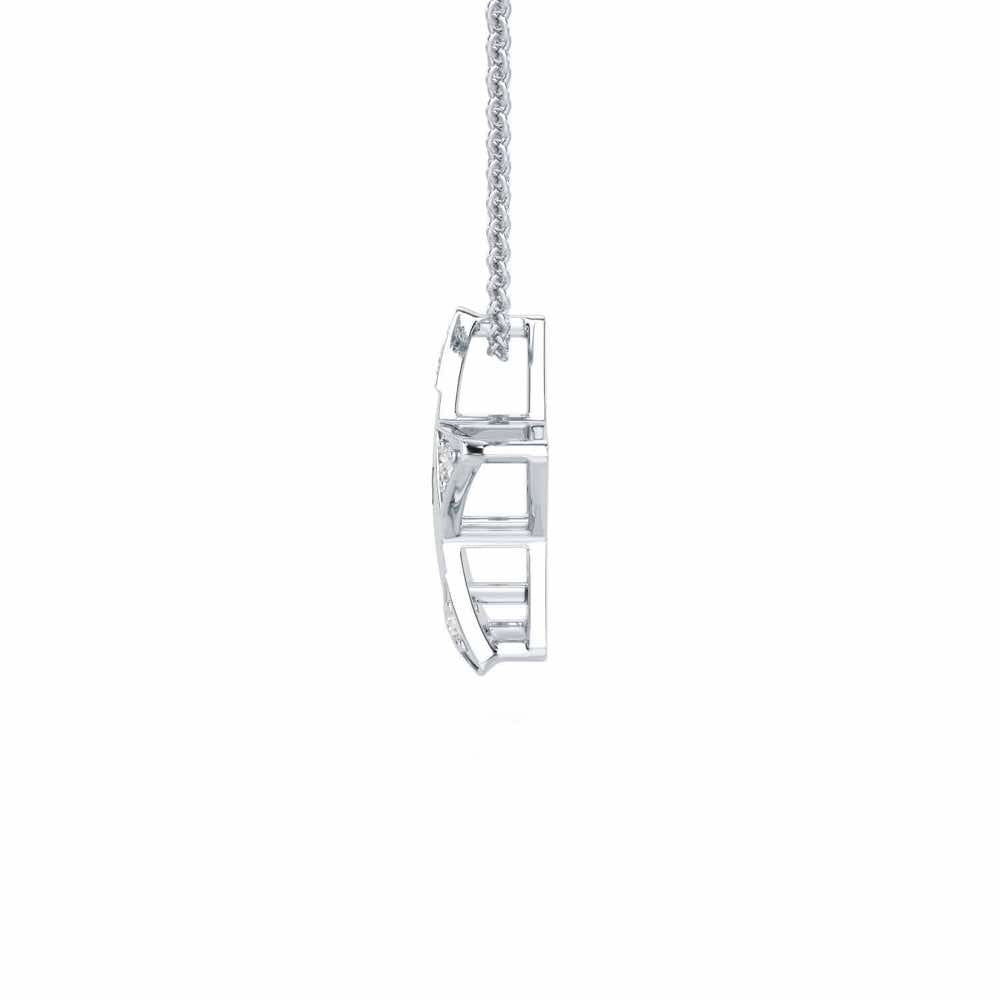 Starry Say Silver Pendant - White Gold - Image 4