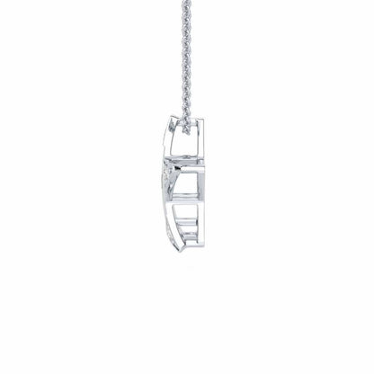 Starry Say Silver Pendant - White Gold - Image 4