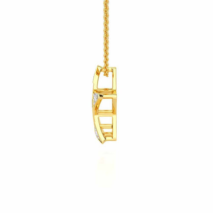 Starry Say Silver Pendant - Yellow Gold - Image 4