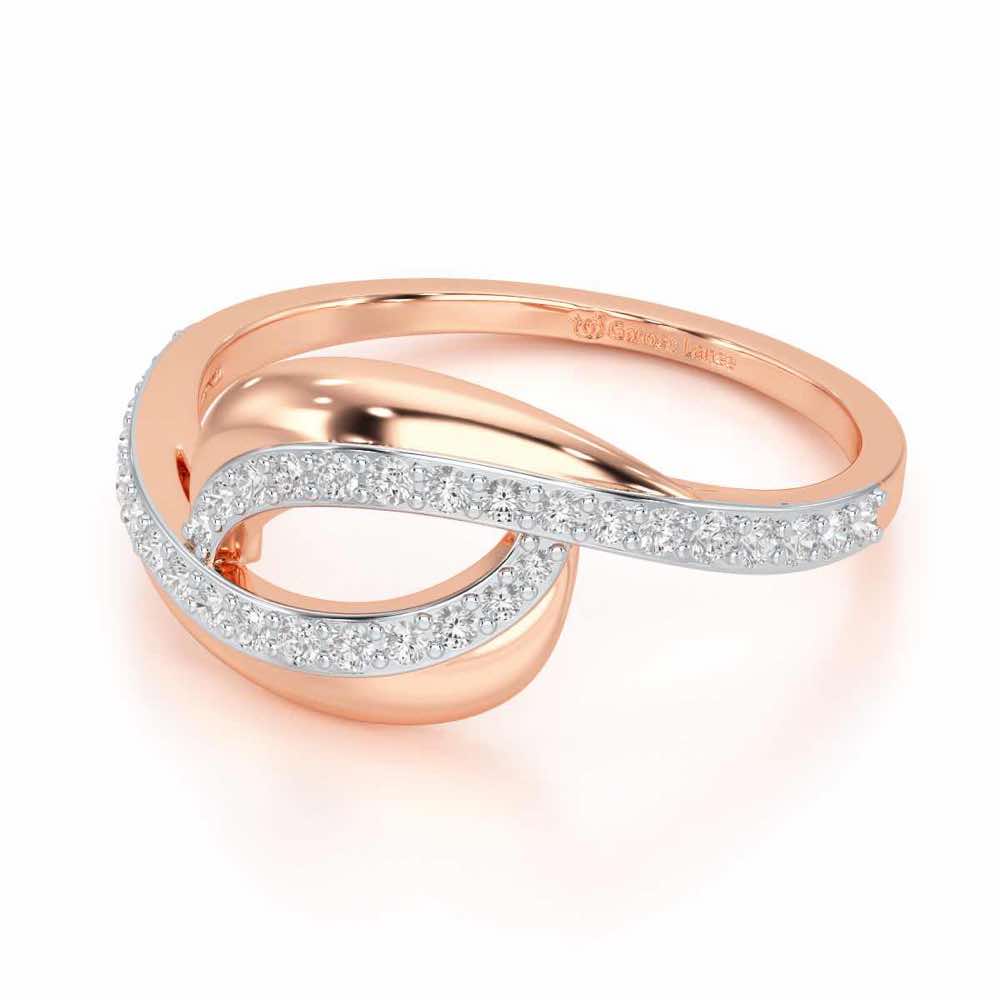 Starry Serenity Silver Ring - Rose Gold - Image 2