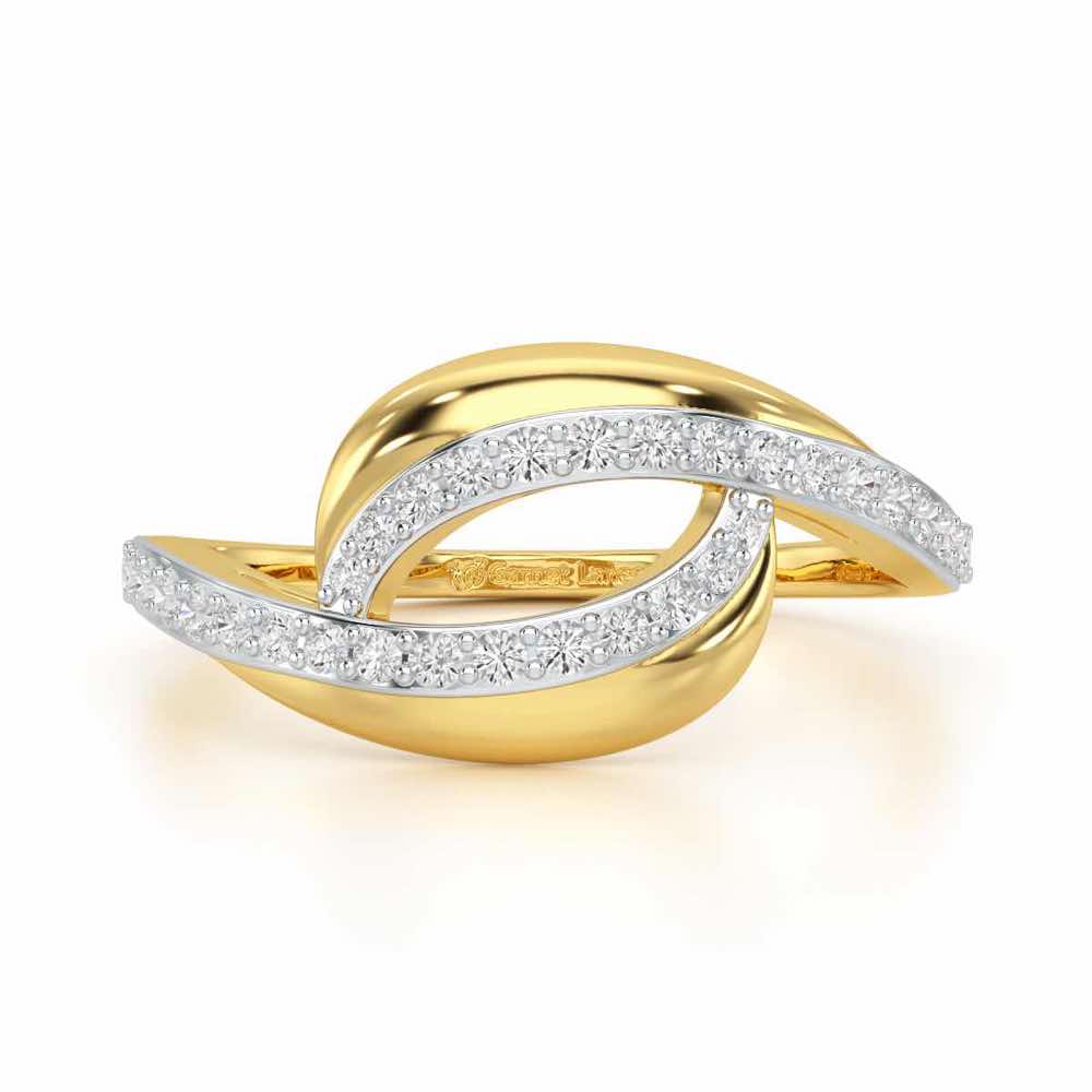 Starry Serenity Silver Ring - Yellow Gold - Image 4