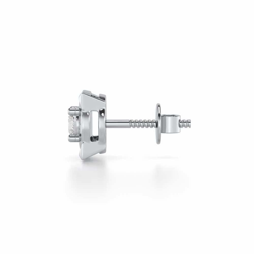 Statuesque Silver Men Stud - White Gold - Image 4