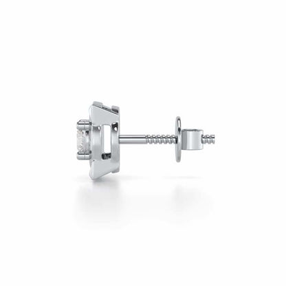 Statuesque Silver Men Stud - White Gold - Image 4
