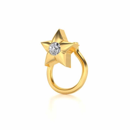 Stellan Silver Nosepin - Yellow Gold - Image 1
