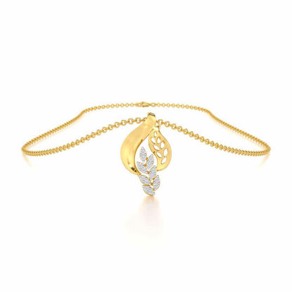 Stellar Vine Silver Pendant - Yellow Gold - Image 3