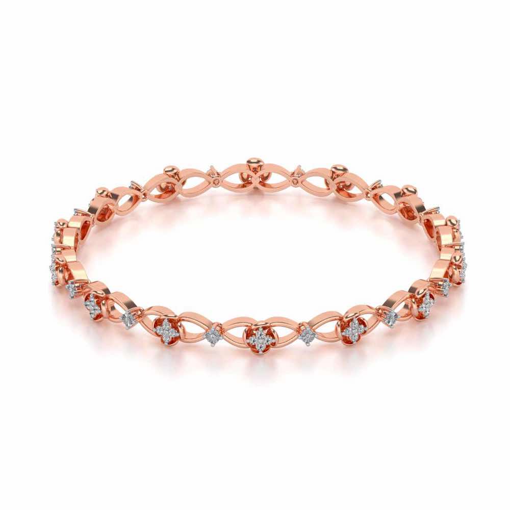 Storyteller Silver Bangles - Rose Gold - Image 2
