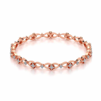 Storyteller Silver Bangles - Rose Gold - Image 2