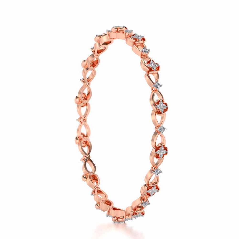 Storyteller Silver Bangles - Rose Gold - Image 3