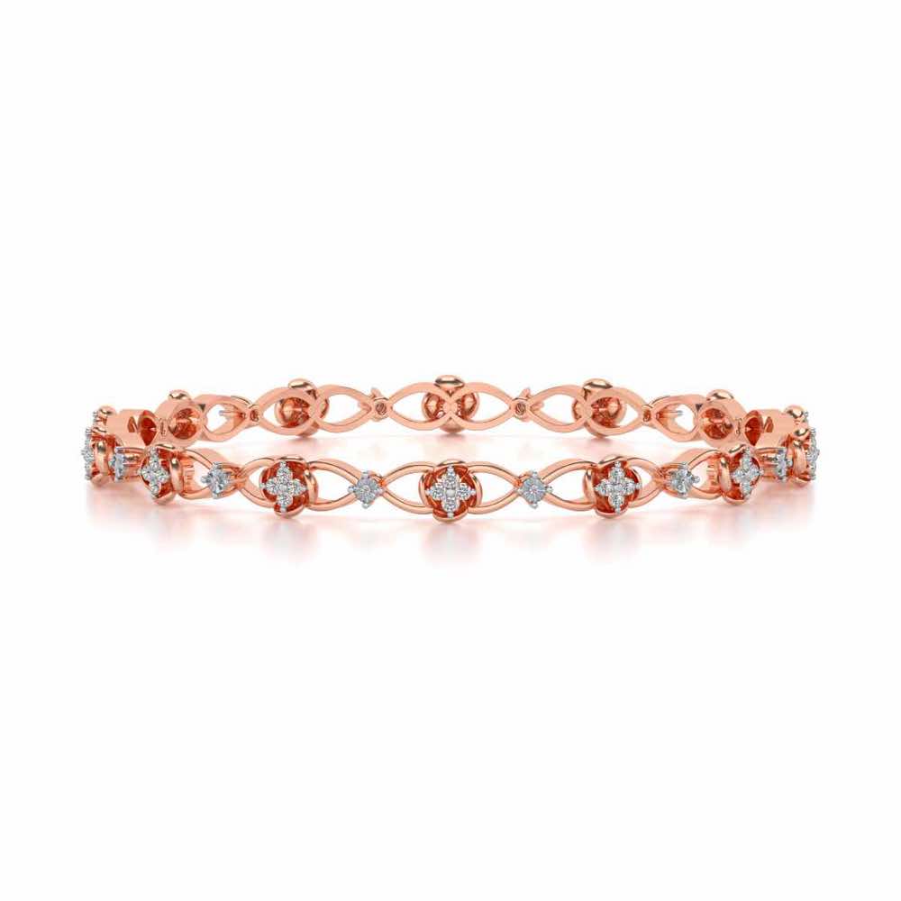 Storyteller Silver Bangles - Rose Gold - Image 4