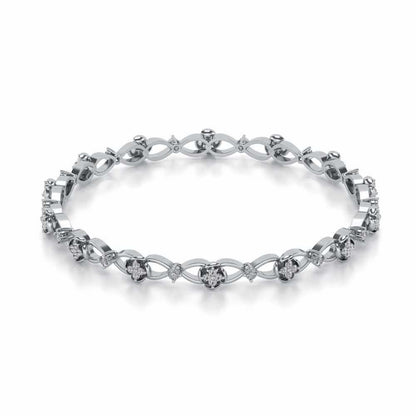 Storyteller Silver Bangles - White Gold - Image 2