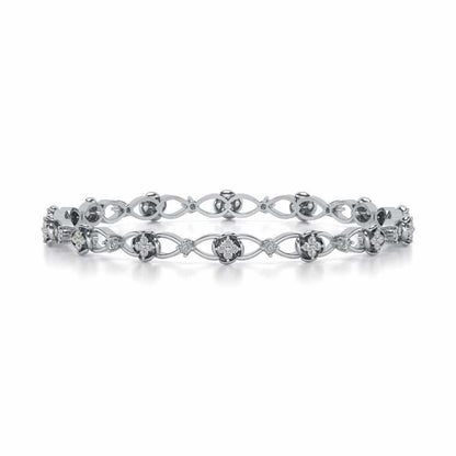Storyteller Silver Bangles - White Gold - Image 4