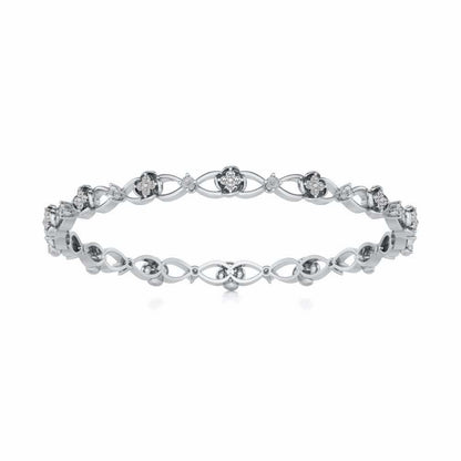 Storyteller Silver Bangles - White Gold - Image 5