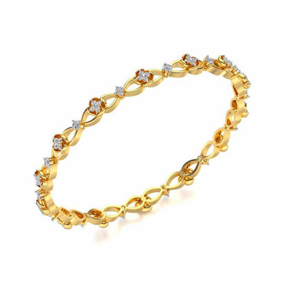 Storyteller Silver Bangles - Yellow Gold - Image 1
