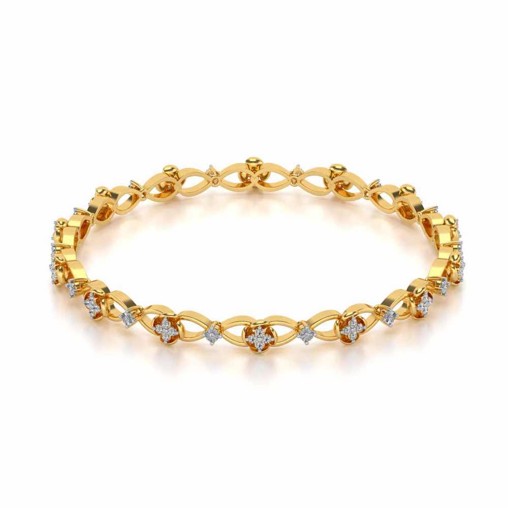 Storyteller Silver Bangles - Yellow Gold - Image 2